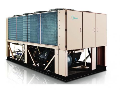 Máy điều hòa làm lạnh ( nóng ) bằng nước , trục vít  R134a hãng MEDIA